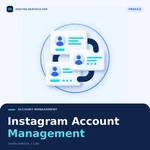 Instagram Account Management — Digitalservice24h service illustration.