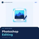 Photoshop Editing — Digitalservice24h service illustration.