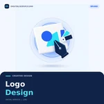 Logo Design — Digitalservice24h service illustration.