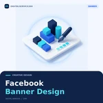 Facebook Banner Design — Digitalservice24h service illustration.