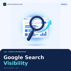Google Search Visibility — Digitalservice24h service illustration.