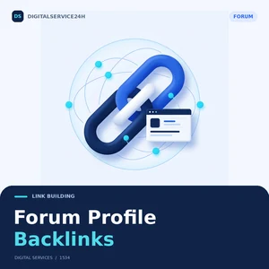 Forum Profile Backlinks — Digitalservice24h service illustration.