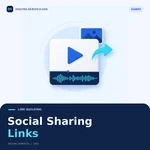 Social Sharing Links — Digitalservice24h service illustration.