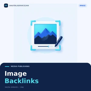 Image Backlinks — Digitalservice24h service illustration.