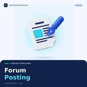 Forum Posting — Digitalservice24h service illustration.
