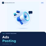 Ads Posting — Digitalservice24h service illustration.