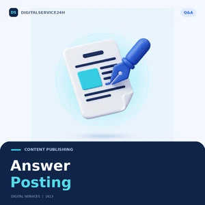 Answer Posting — Digitalservice24h service illustration.