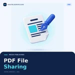 PDF File Sharing — Digitalservice24h service illustration.