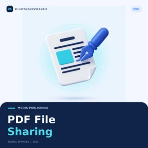 PDF File Sharing — Digitalservice24h service illustration.