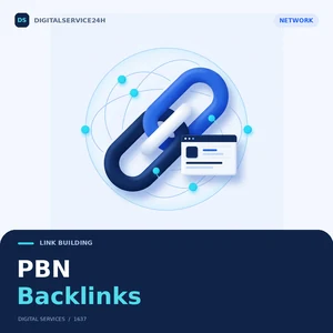 PBN Backlinks — Digitalservice24h service illustration.