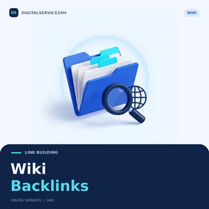 Wiki Backlinks — Digitalservice24h service illustration.