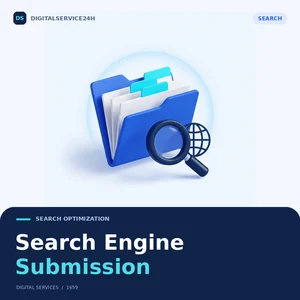 Search Engine Submission — Digitalservice24h service illustration.