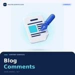 Blog Comments — Digitalservice24h service illustration.
